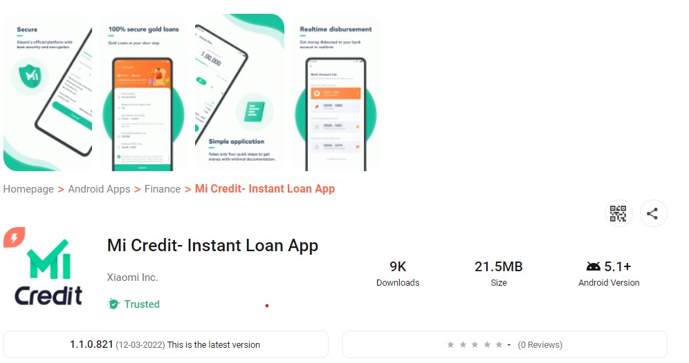 MI Credit App Link